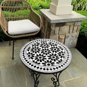 Handcrafted Moroccan Mosaic Table – Unique Indoor & Outdoor Artisan Tile Table by OutbackSinks