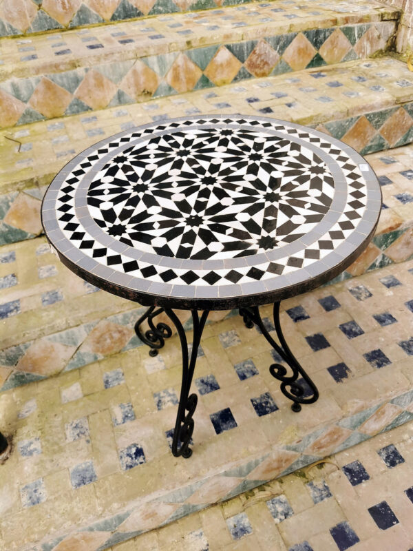Handcrafted Moroccan Mosaic Table – Unique Indoor & Outdoor Artisan Tile Table by OutbackSinks - Image 3