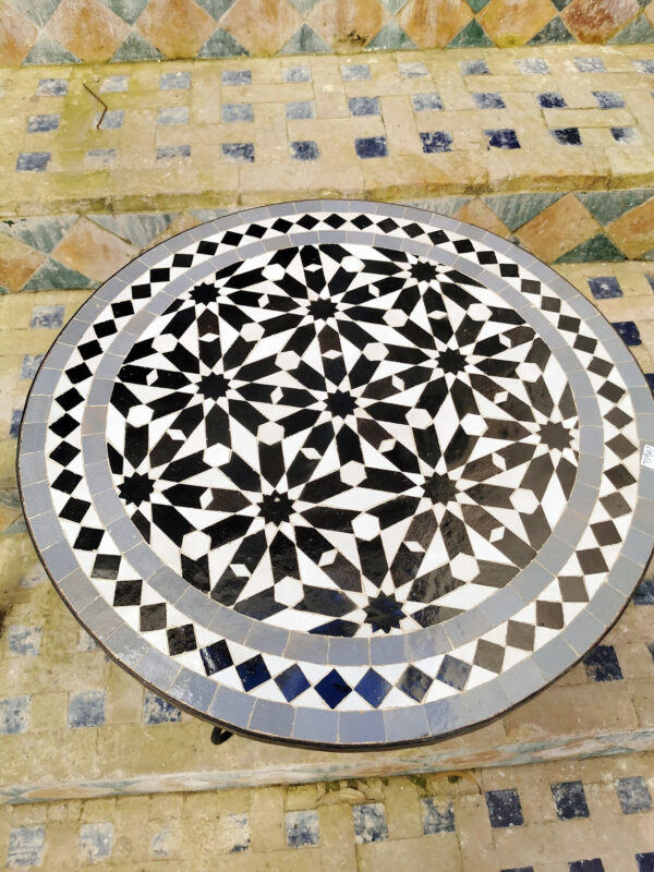 Handcrafted Moroccan Mosaic Table – Unique Indoor & Outdoor Artisan Tile Table by OutbackSinks - Image 4