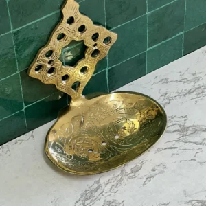Handmade Wall-Mounted Unlacquered Brass Soap Dish – Antique Soap Holder by OutbackSinks | NEJMA Collection