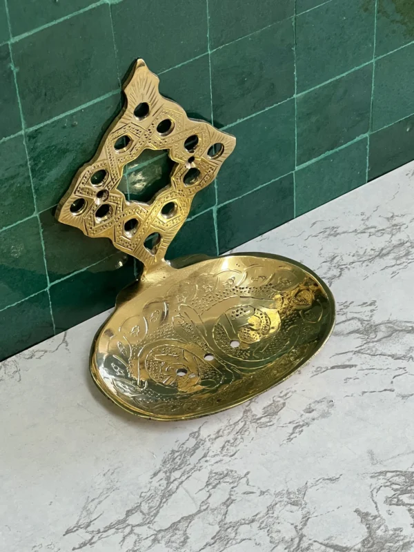 Handmade Wall-Mounted Unlacquered Brass Soap Dish – Antique Soap Holder by OutbackSinks | NEJMA Collection